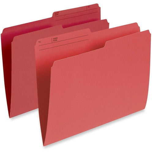 Pendaflex 1/2 Tab Cut Letter Recycled Top Tab File Folder PFXR415RED