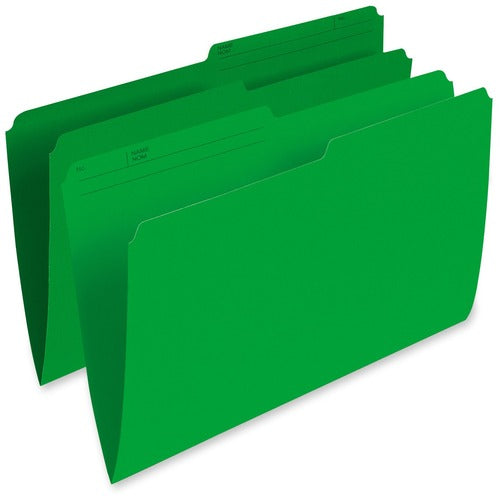 Pendaflex 1/2 Tab Cut Legal Recycled Top Tab File Folder PFXR615GRN