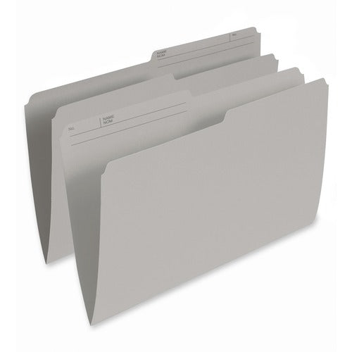 Pendaflex 1/2 Tab Cut Legal Recycled Top Tab File Folder PFXR615GRY