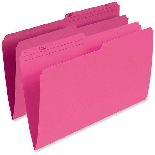 Pendaflex 1/2 Tab Cut Legal Recycled Top Tab File Folder PFXR615PNK