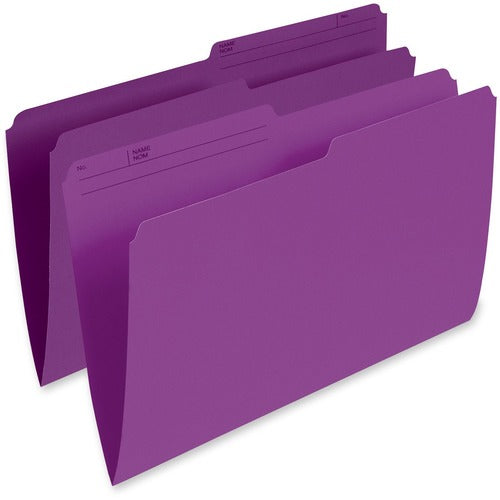 Pendaflex 1/2 Tab Cut Legal Recycled Top Tab File Folder PFXR615VIO