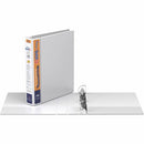 QuickFit Heavy-Duty View Binder, 3-Ring D-Ring Binder, White, 1.5 89020