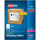Avery White Rectangle Labels,TrueBlock&reg;, 8-1/2" x 11" ,  05165