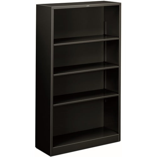 HON Brigade Steel Bookcase | 4 Shelves | 34-1/2"W | Black Finish HONS60ABCP