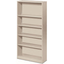 HON Brigade Steel Bookcase | 5 Shelves | 34-1/2"W | Light Gray Fi S72ABCQ