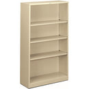 HON Brigade Steel Bookcase | 4 Shelves | 34-1/2"W | Putty Finish S60ABCL