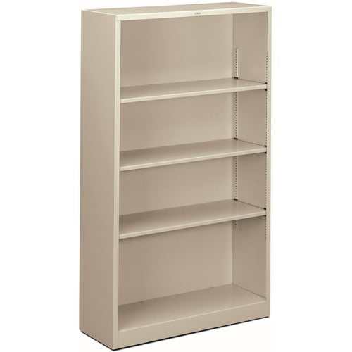 HON Brigade Steel Bookcase | 4 Shelves | 34-1/2"W | Light Gray Finish HONS60ABCQ