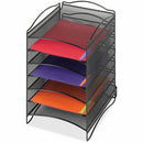 Safco 6-Compartment Mesh Desktop Organizer 9431BL