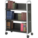 Safco Scoot Single Sided Book Cart 5336BL