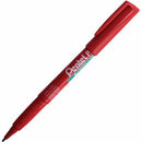 Green Label Permanent Marker (2.0mm), Bullet Tip, Red Ink NMS50B