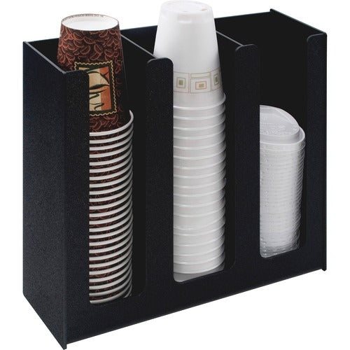 Vertiflex 3-column Cup and Lid Holder Organizer VRTVFPC1000