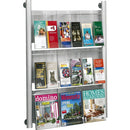 Safco Luxe 9 Pocket Magazine Wall Rack 4134SL