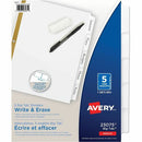 Avery AveryBig Tab&trade; Write & Erase Dividers5 tabs 23075