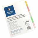Business Source Reinforced Insertable Tab Indexes 20065
