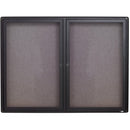 Quartet Enclosed Fabric-Covered Bulletin Board 23643