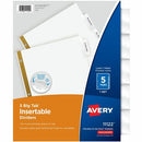 Avery Big Tab&trade; Insertable Extra Wide Dividersfor Laser 11122