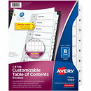 Avery Ready Index&reg; Table of Content Dividersfor Laser an 11132