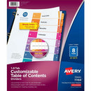 Avery Ready Index Customizable TOC Dividers 11168