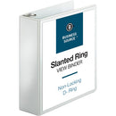 Business Source Basic D-Ring White View Binders 28443