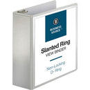 Business Source Basic D-Ring White View Binders 28444