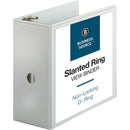 Business Source Basic D-Ring White View Binders 28445