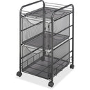Safco Onyx Double Mesh Mobile File Cart 5212BL