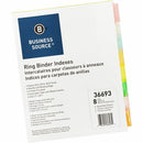 Business Source Insertable Tab Ring Binder Indexes 36693