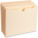 Business Source Straight Tab Cut Letter Recycled File Pocket 65797