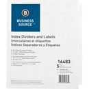 Business Source 3-Hole Punched Laser Index Tabs 16483