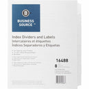 Business Source Unpunched Index Dividers Set 16488