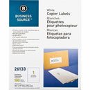 Business Source 8-1/2"x11" Copier Labels 26133