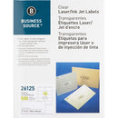 Business Source Clear Shipping Labels 26125