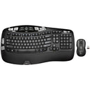 Logitech MK550 Wireless Wave Keyboard and Mouse Combo, Ergonomic  920002555