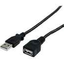 StarTech.com 3 ft Black USB 2.0 Extension Cable A to A - M/F 823894