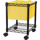 Lorell Compact Mobile Wire Filing Cart 62950