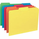 Business Source 1/3 Tab Cut Letter Recycled Top Tab File Folder 43561