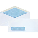 Business Source No. 10 Tinted Diagonal Seam Window Envelopes 42205