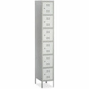 Safco Six-Tier Two-tone Box Locker with Legs 5524GR