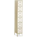 Safco Six-Tier Two-tone Box Locker with Legs 5524TN