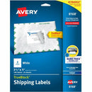 Avery White Rectangle Labels with Sure Feed&trade; Technolog 08168