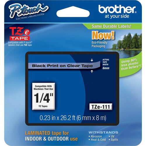 Brother P-touch TZe Laminated Tape Cartridges BRTTZE111