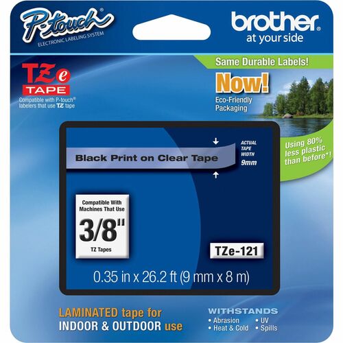 Brother P-touch TZe Laminated Tape Cartridges BRTTZE121