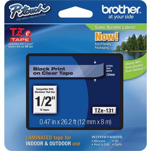 Brother P-touch TZe Laminated Tape Cartridges BRTTZE131