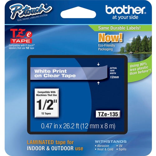 Brother P-touch TZe Laminated Tape Cartridges BRTTZE135