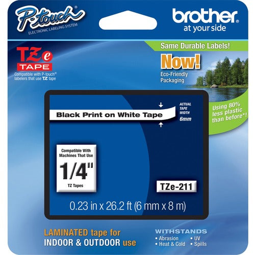 Brother P-touch TZe Laminated Tape Cartridges BRTTZE211