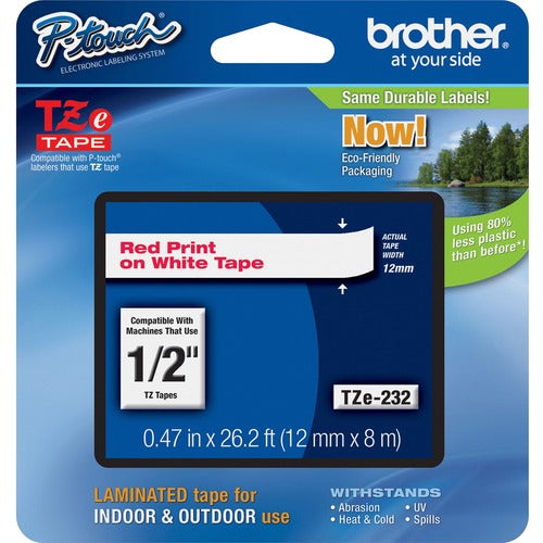 Brother P-touch TZe Laminated Tape Cartridges BRTTZE232