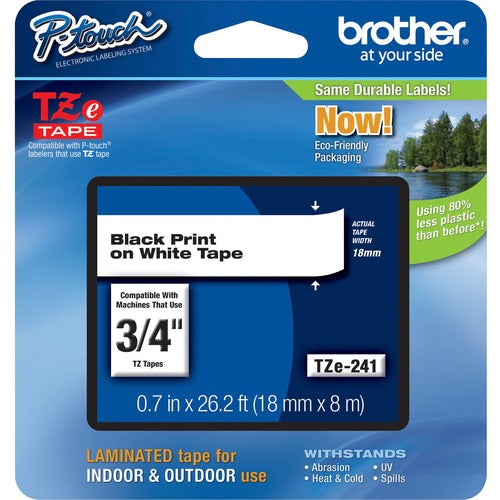 Brother P-Touch TZe Flat Surface Laminated Tape BRTTZE241