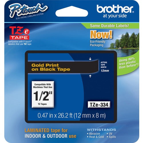 Brother P-touch TZe Laminated Tape Cartridges BRTTZE334