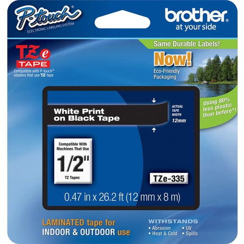 Brother P-touch TZe Laminated Tape Cartridges BRTTZE335