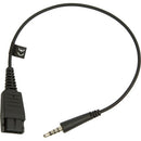 Jabra Quick Disconnect (QD) to straight 3.5 mm Jack Cord 88000099
